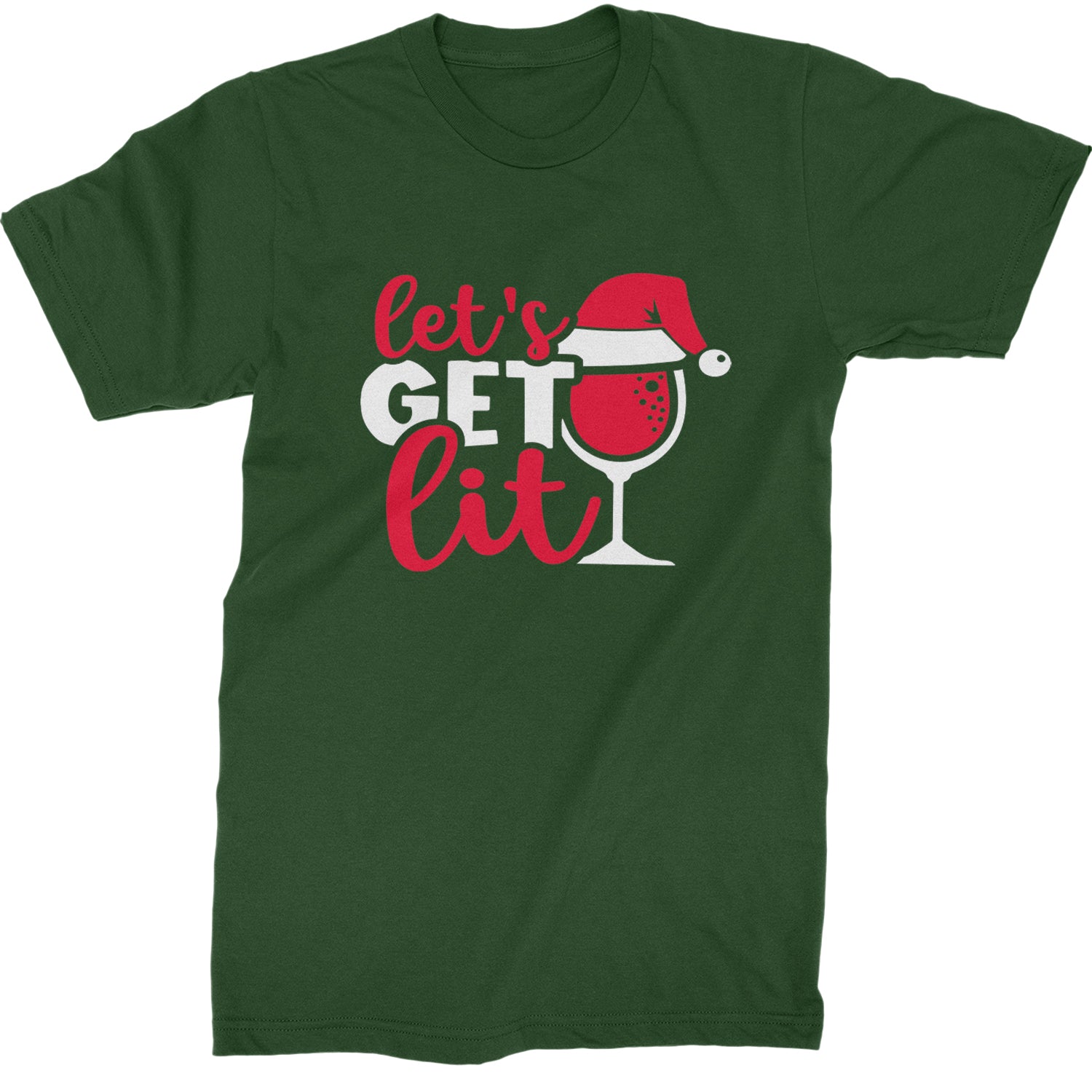 Let’s Get Lit Mens T-shirt Forest Green