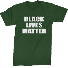 Black Lives Matter BLM Mens T-shirt Forest Green