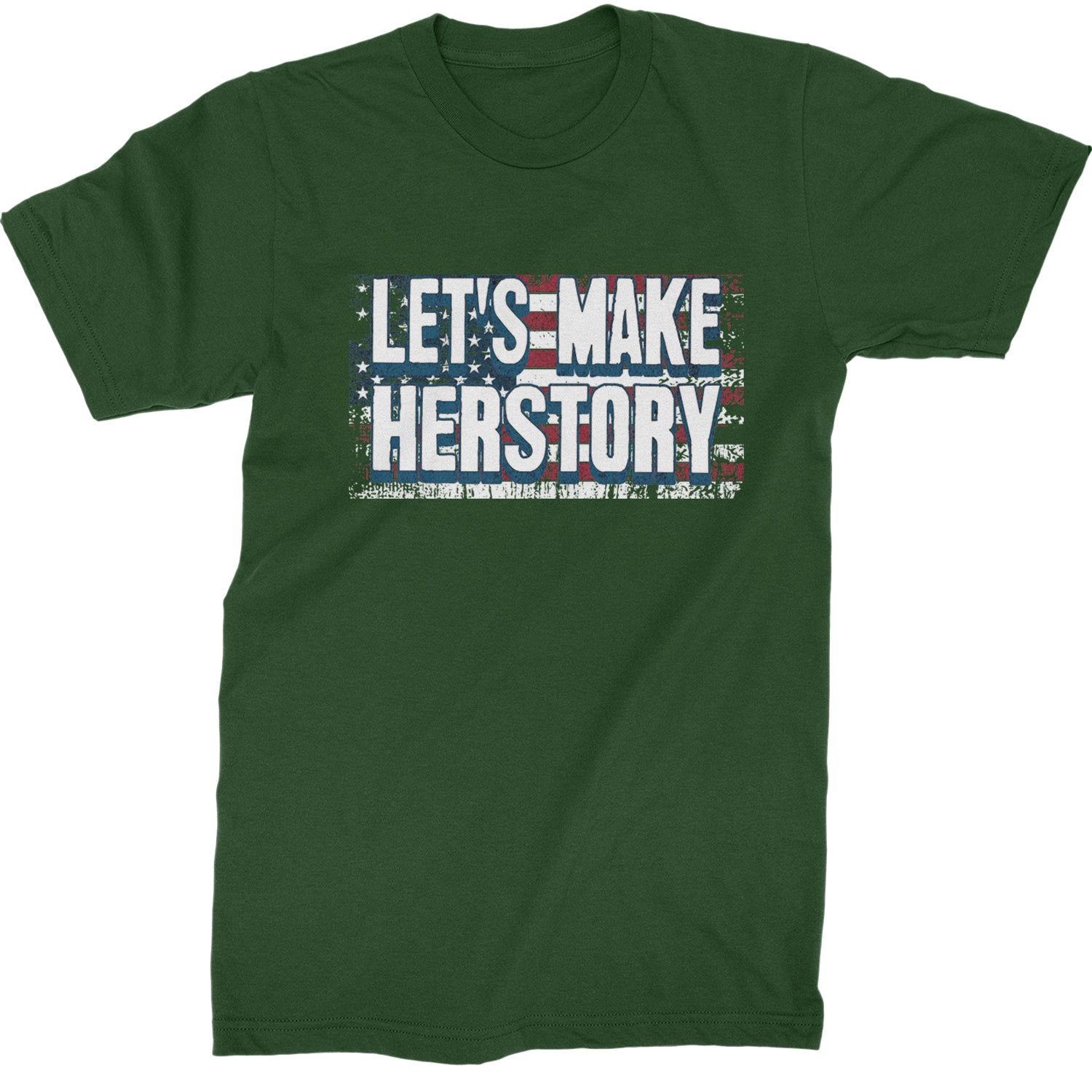 Lets Make Herstory - Support Kamala Harris For President 2024 Mens T-shirt Forest Green