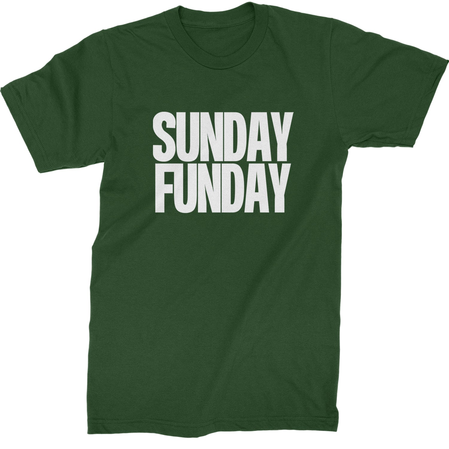 Sunday Funday  Mens T-shirt Forest Green