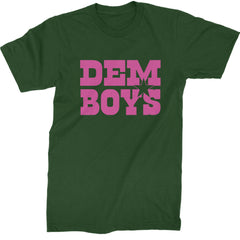 Dem Boys Hot Pink Dallas  Mens T-shirt Forest Green