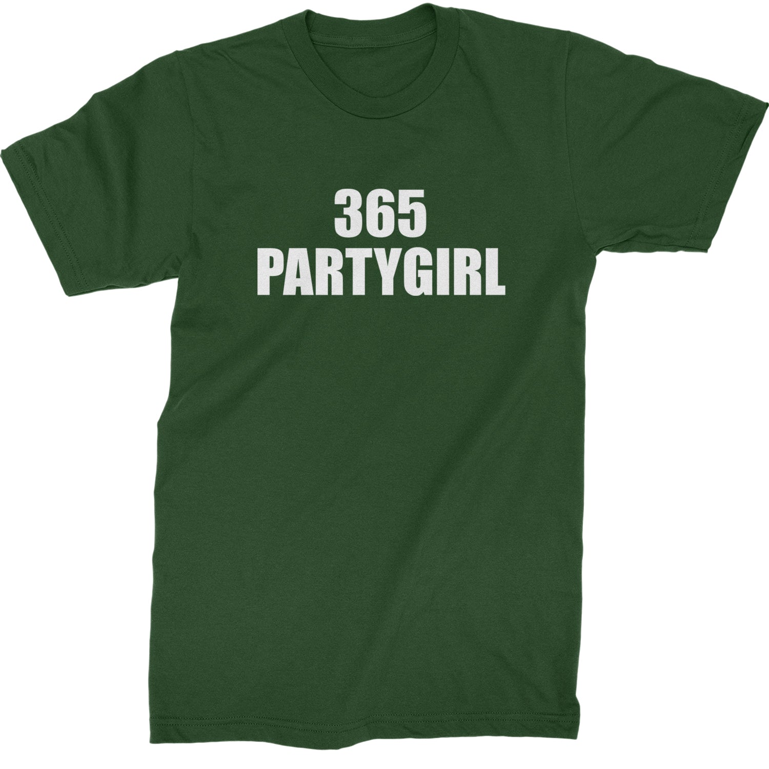 365 Party Girl Brat Girl Summer Mens T-shirt Forest Green