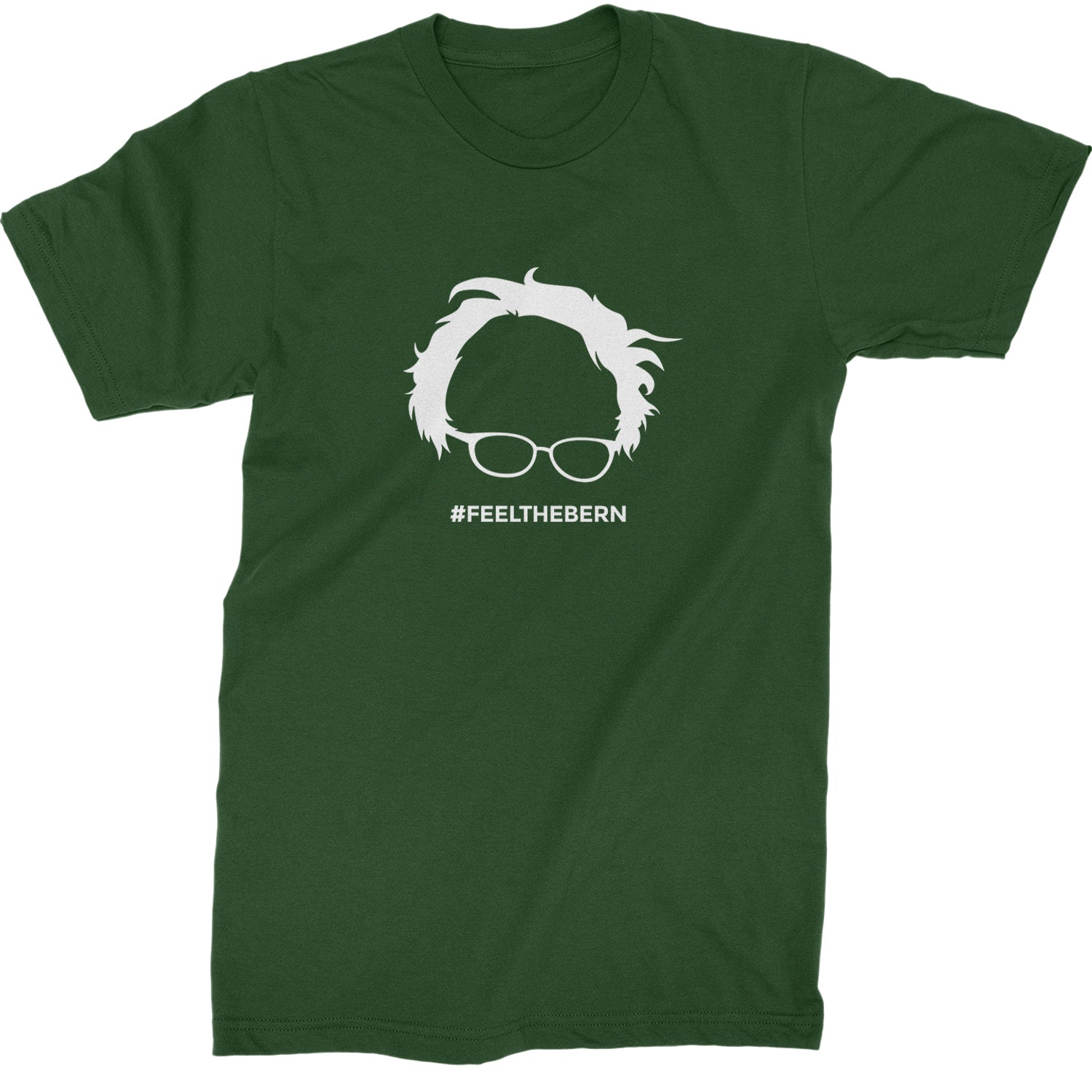 Feel The Bern - Bernie Sanders For President 2024 Mens T-shirt Forest Green