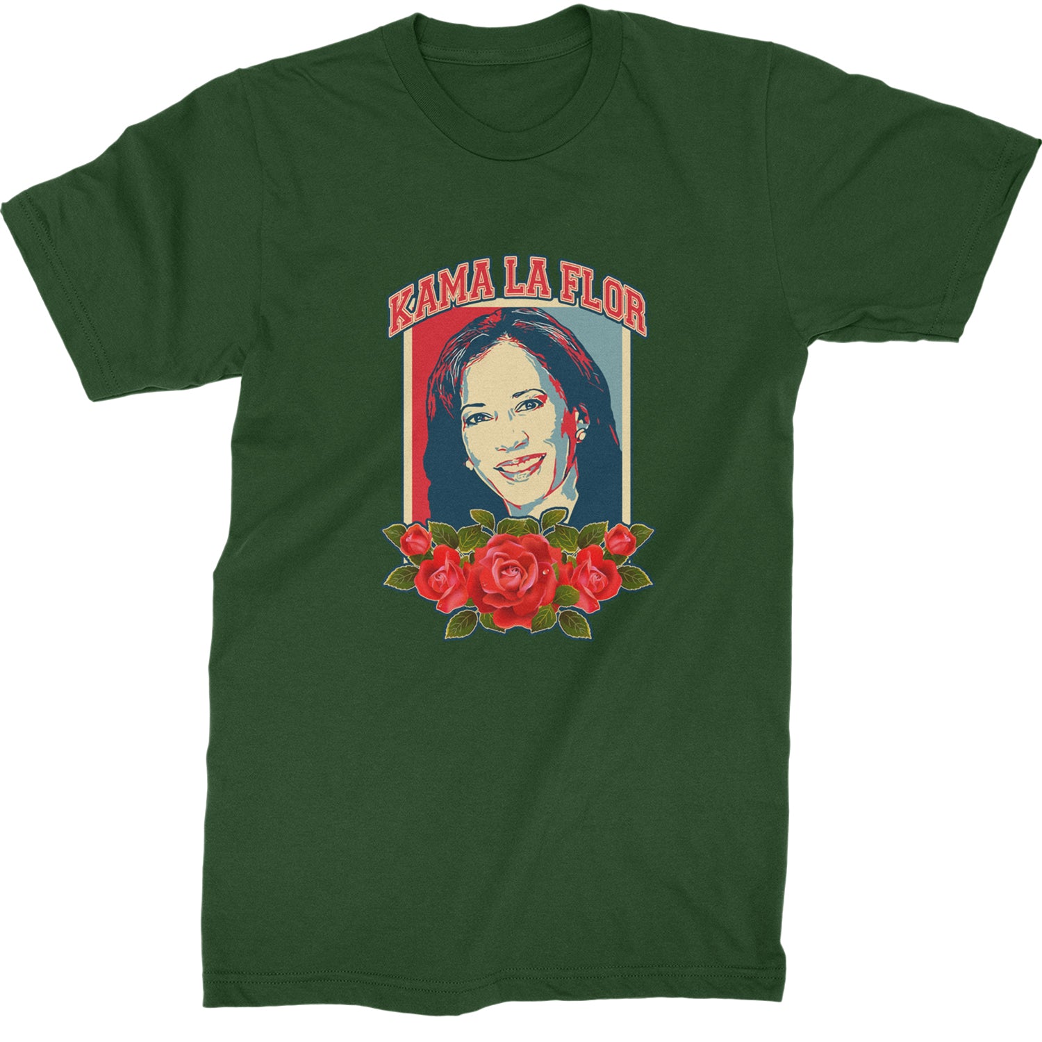 Kama La Flor Kamala Como La Flor Mens T-shirt Forest Green