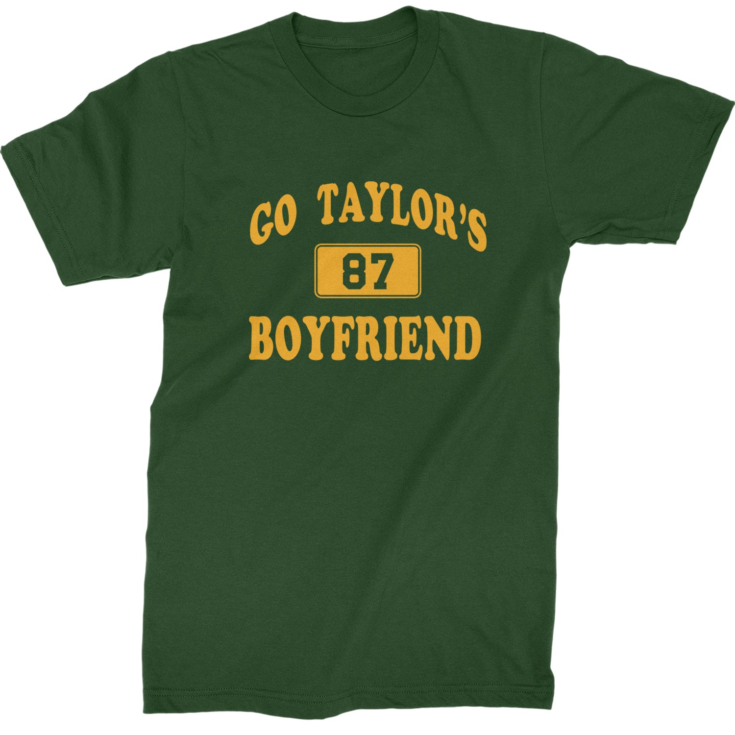 Go Taylor's Boyfriend Kansas City Mens T-shirt Forest Green