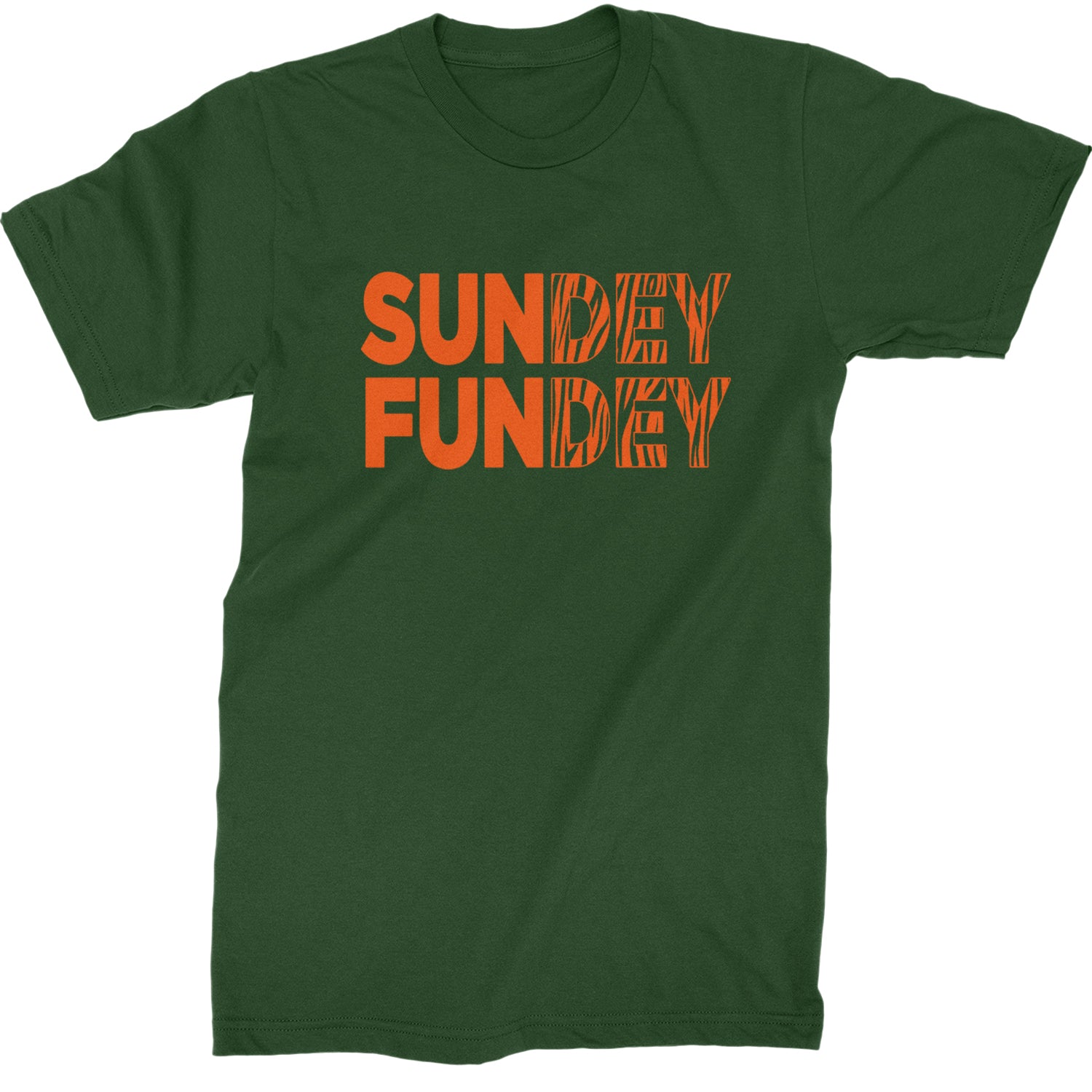 SunDEY FunDEY Sunday FundayMens T-shirt Forest Green