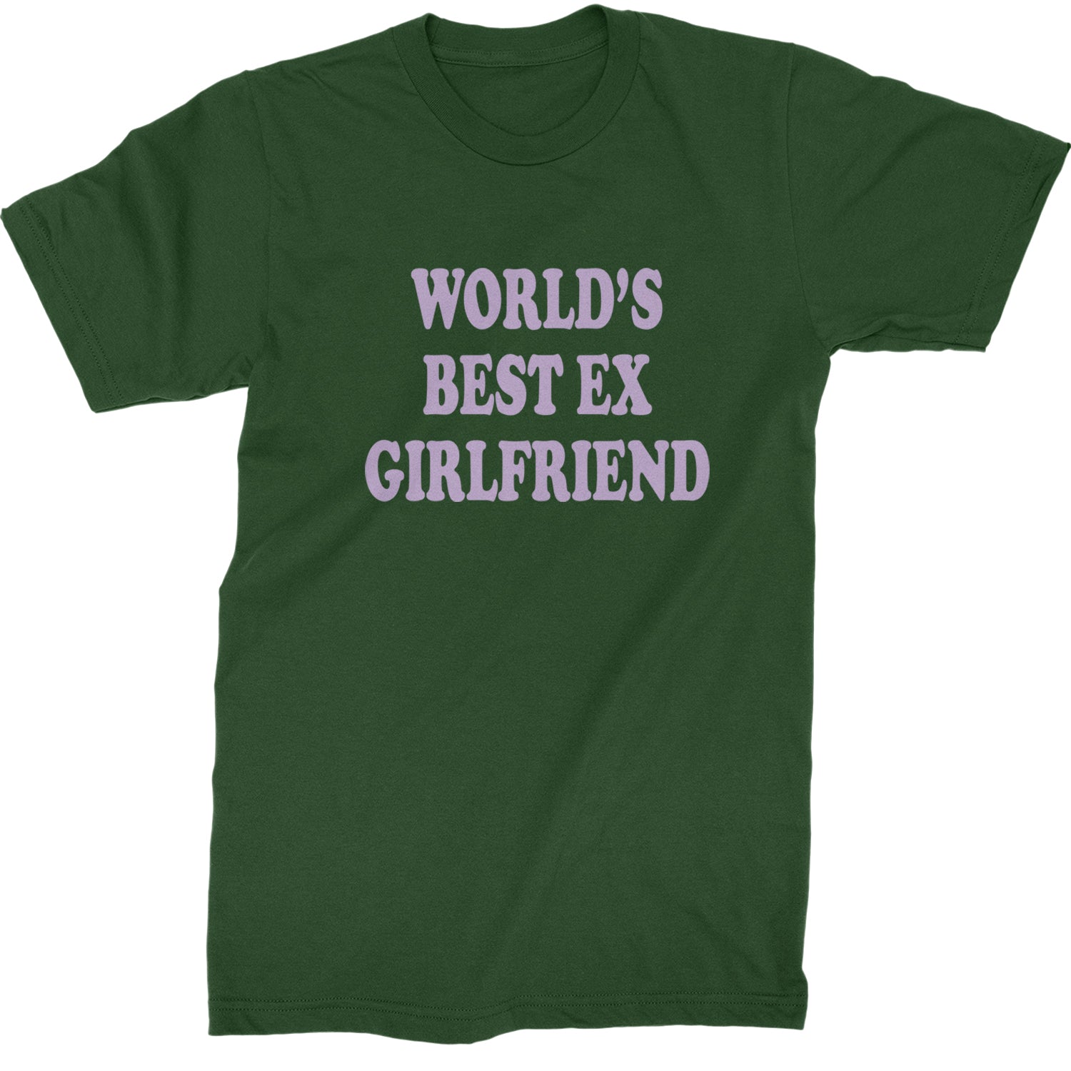 World's Best Ex Girlfriend Y2K Revenge Mens T-shirt Forest Green