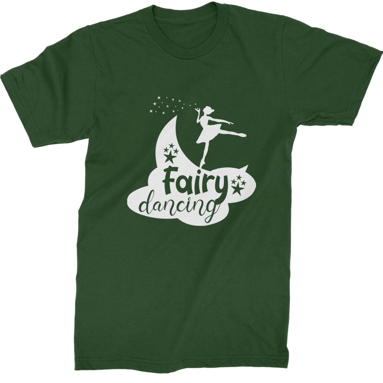 Fairy Dancing Mens T-shirt Forest Green