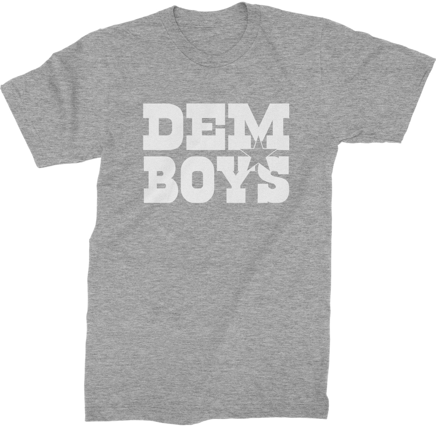 Dem Boys Dallas Football Mens T-shirt Heather Grey