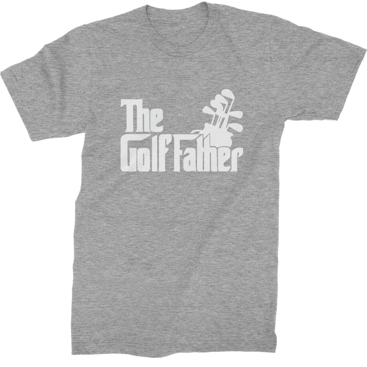 The Golf Father Golfing Dad  Mens T-shirt Heather Grey