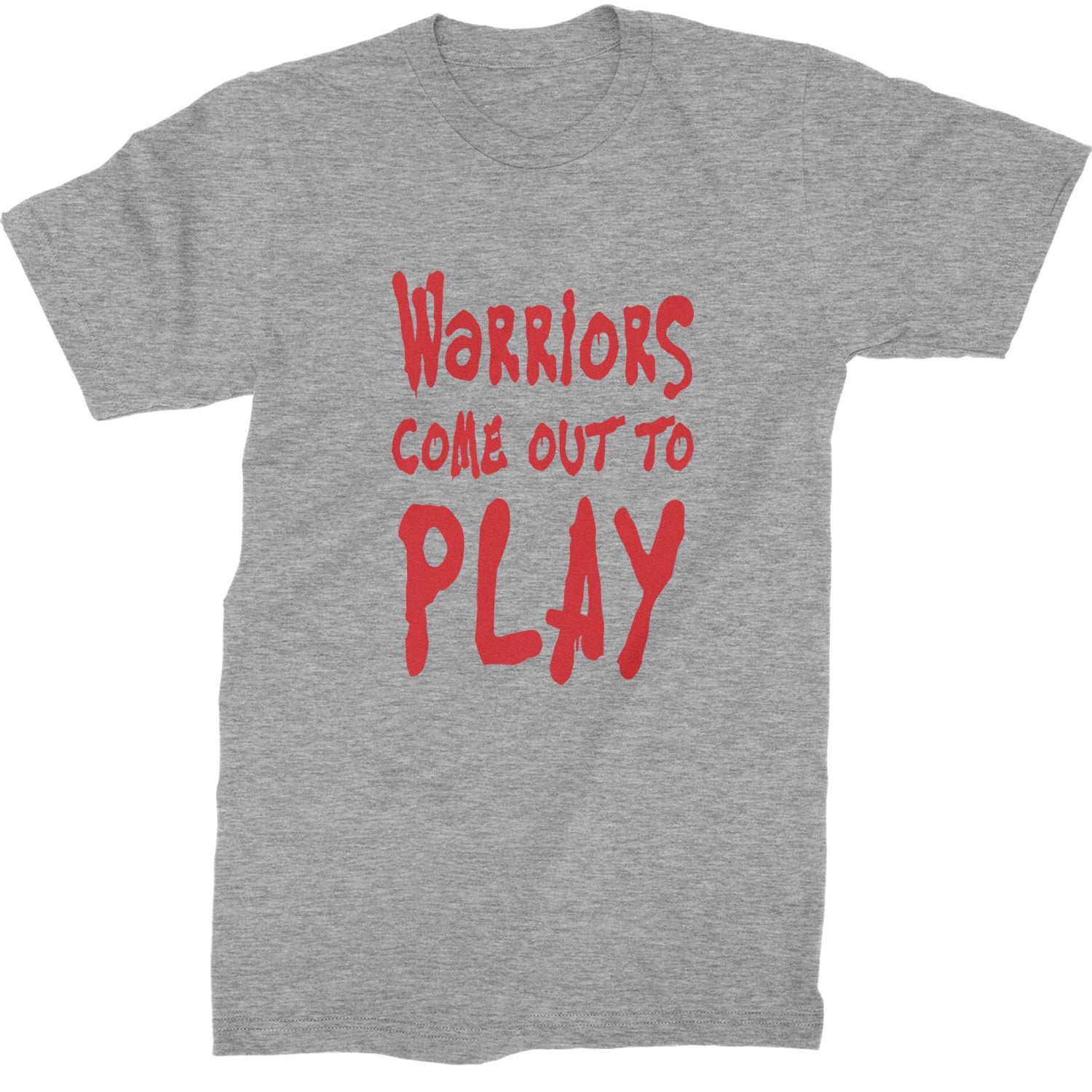 Warriors Come Out To Play  Mens T-shirt Heather Grey