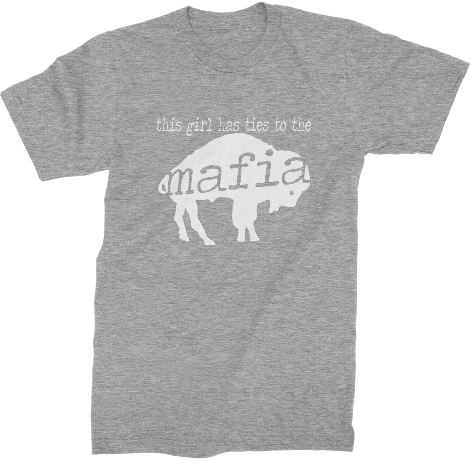 This Girl Has Ties To The Bills Mafia Mens T-shirt Heather Grey