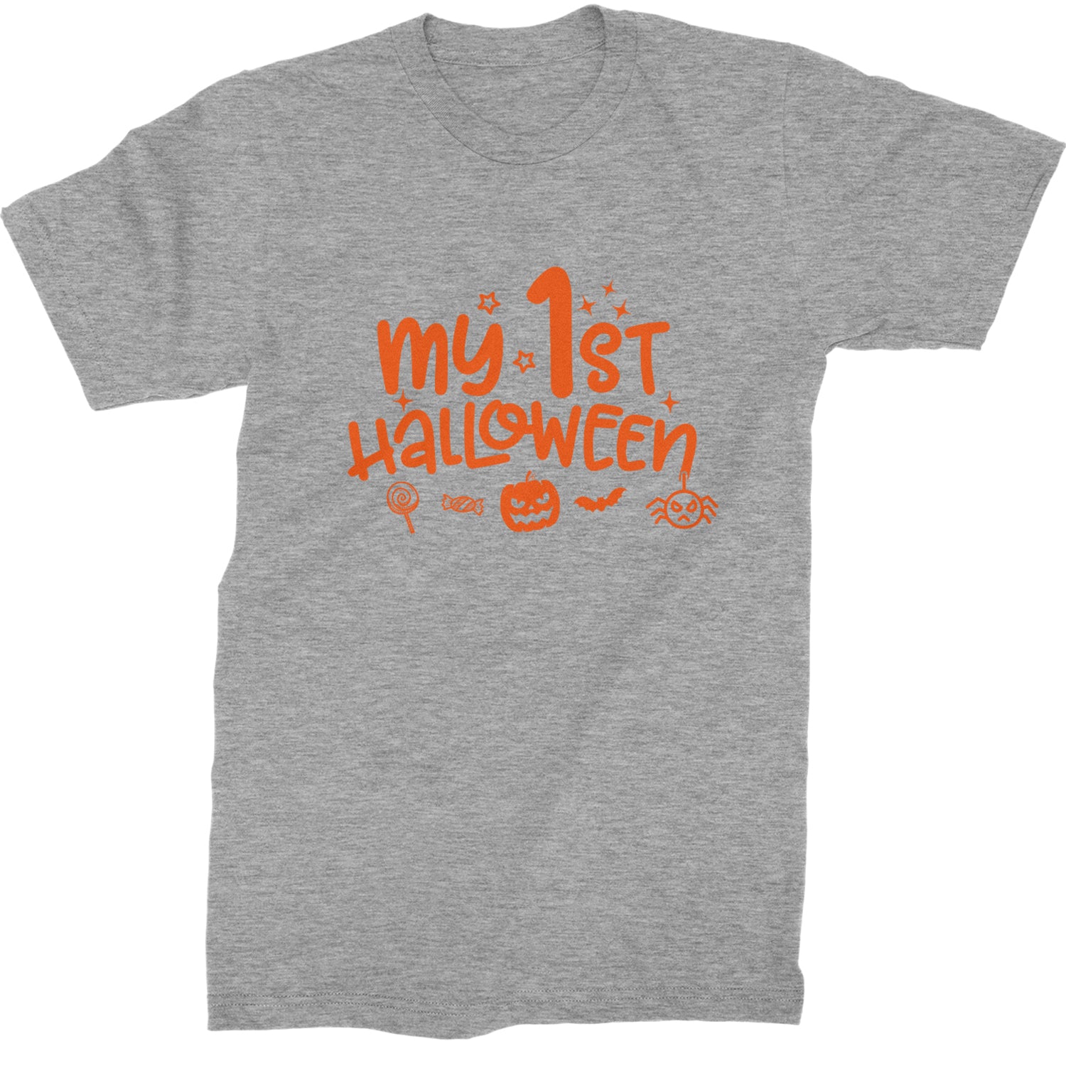 My First Halloween Mens T-shirt Heather Grey