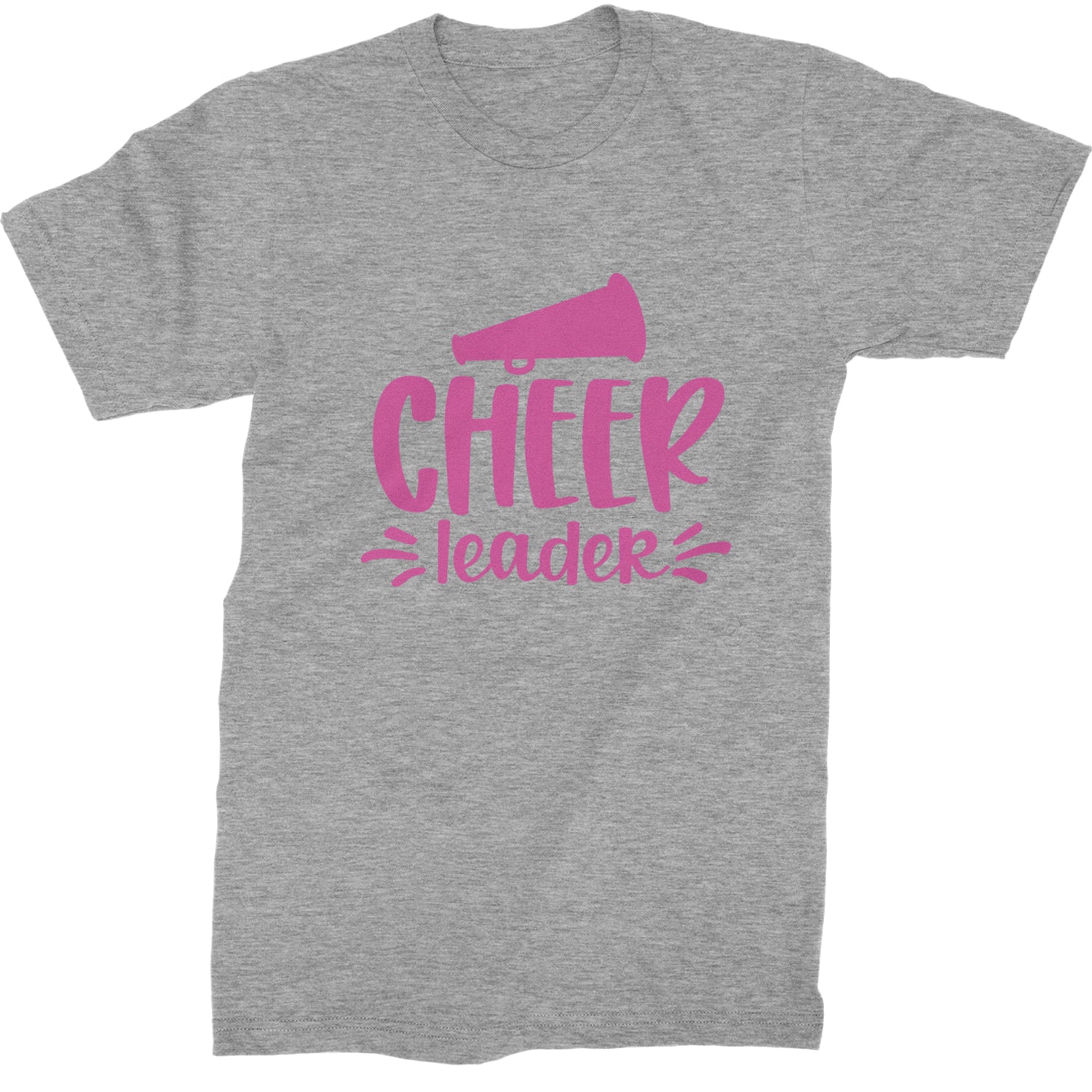 Cheerleader Bullhorn Mens T-shirt Heather Grey