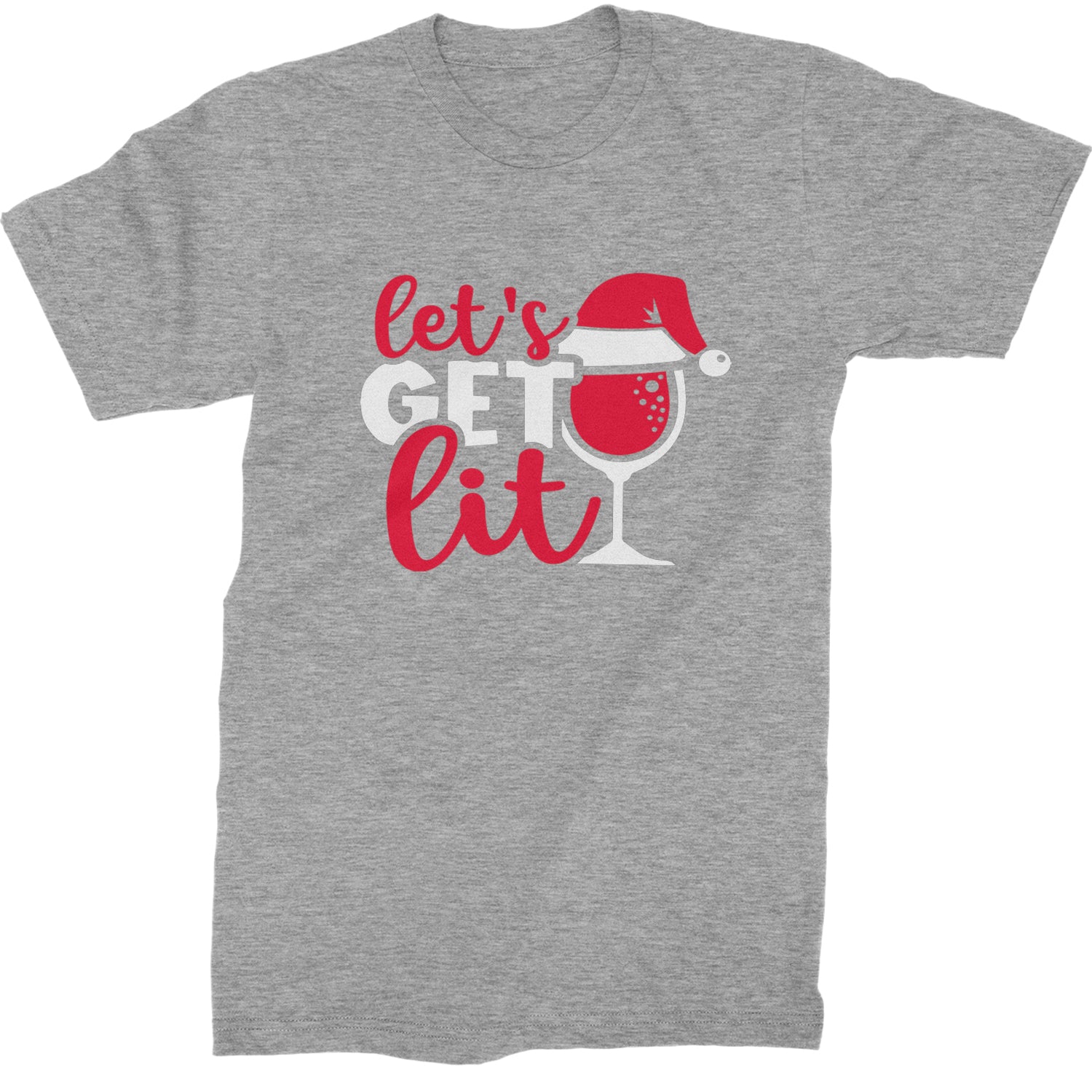 Let’s Get Lit Mens T-shirt Heather Grey