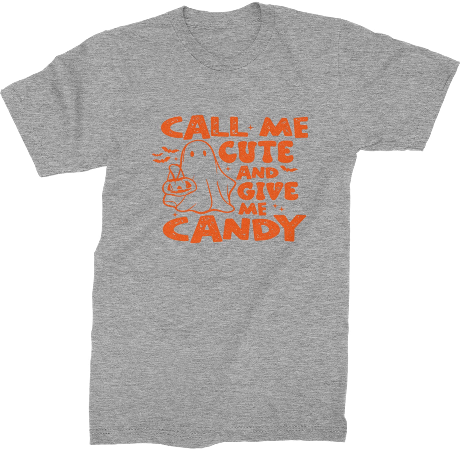 Call Me Cute And Give Me Candy Mens T-shirt Heather Grey