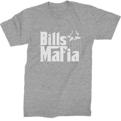 Mafia Bills Mafia Godfather Mens T-shirt Heather Grey