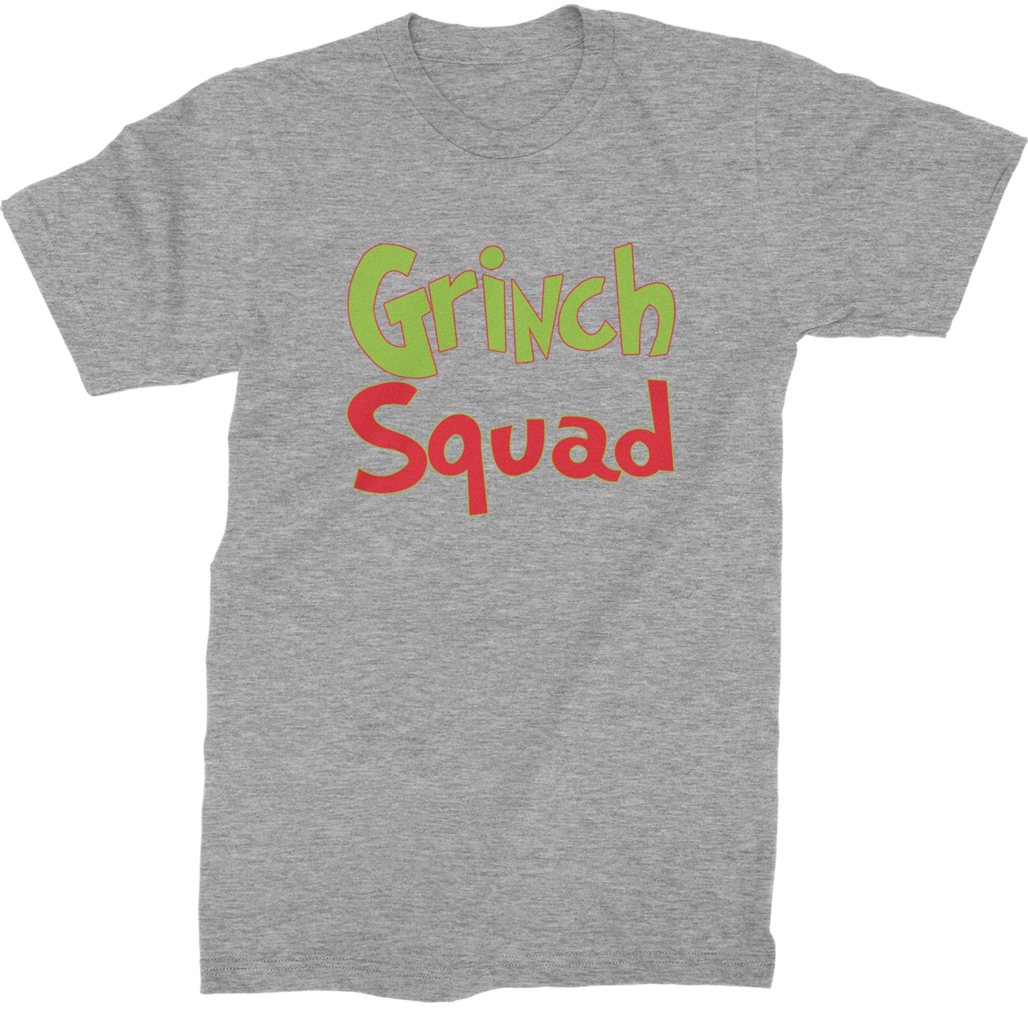 Gr-nch Squad Jolly Grinchmas Merry Christmas  Mens T-shirt Heather Grey