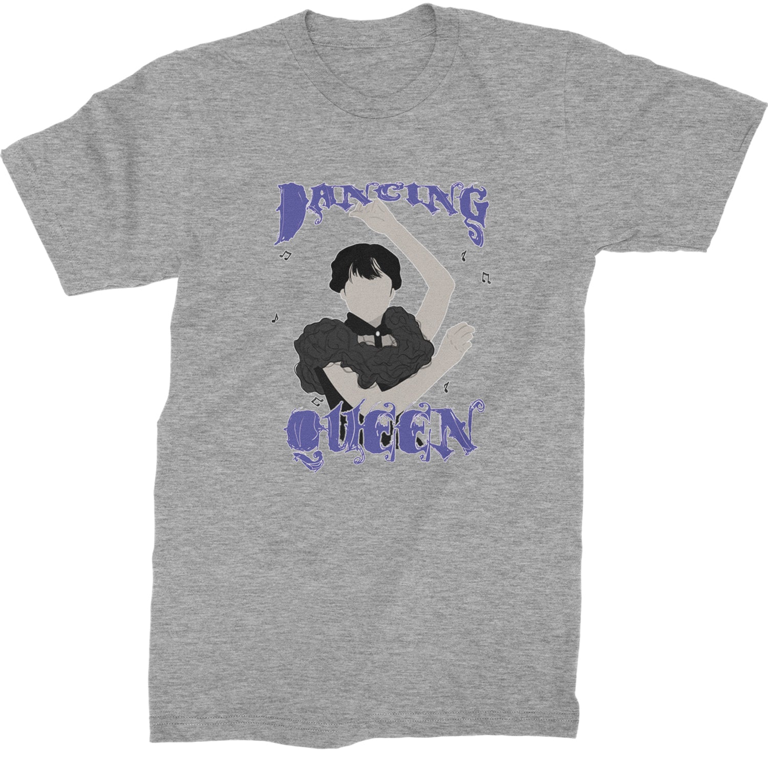 Wednesday Dancing Queen Mens T-shirt Heather Grey