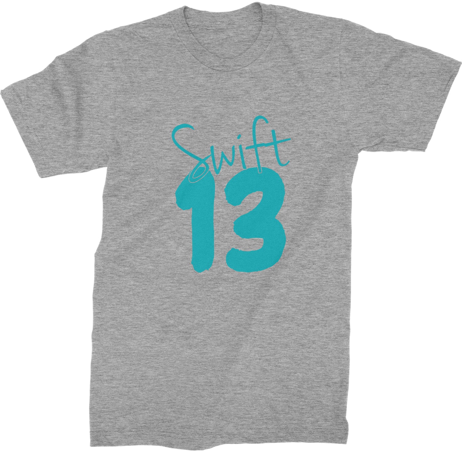 13 Swift 13 Lucky Number Era TTPD Mens T-shirt Heather Grey