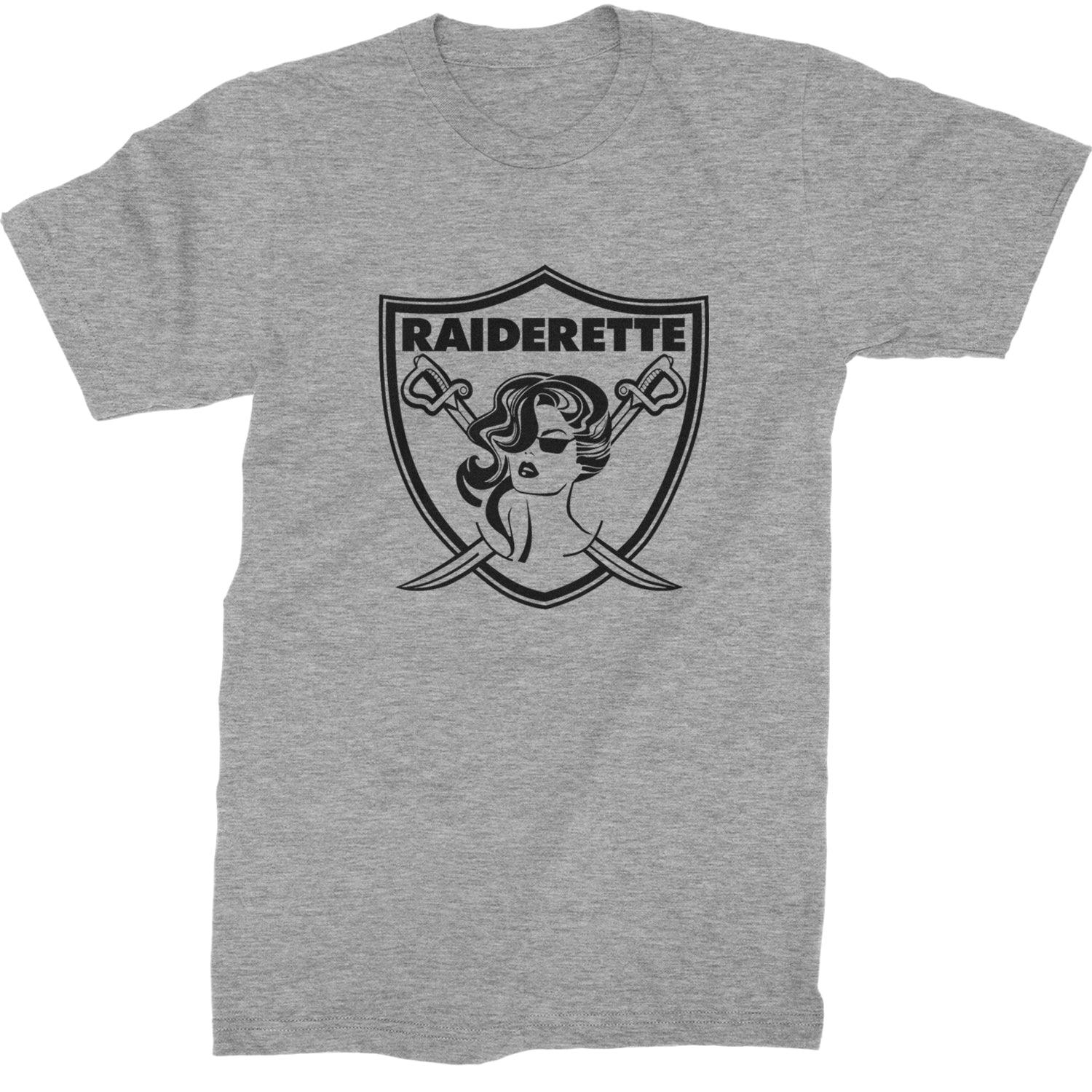 Raiderette Football Gameday Ready Mens T-shirt Heather Grey