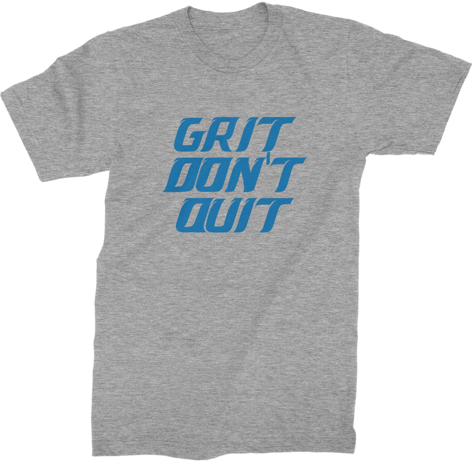 Grit Don't Quit Detroit Grit Mens T-shirt Heather Grey