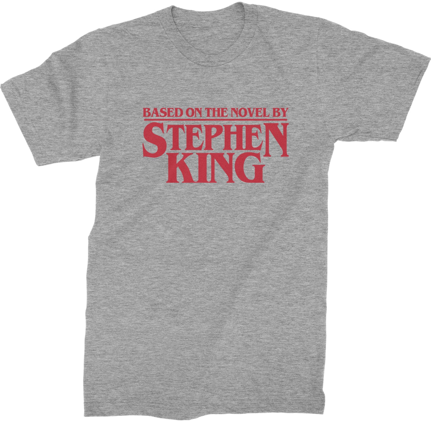 Based On The Novel By Stephen King Mens T-shirt Heather Grey