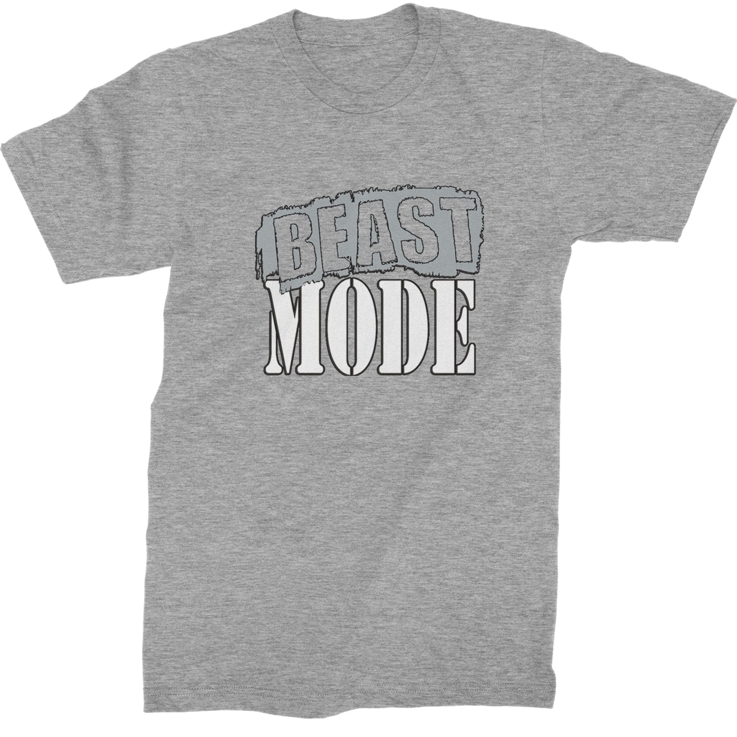 Beast Mode Training Gym Workout Mens T-shirt Heather Grey