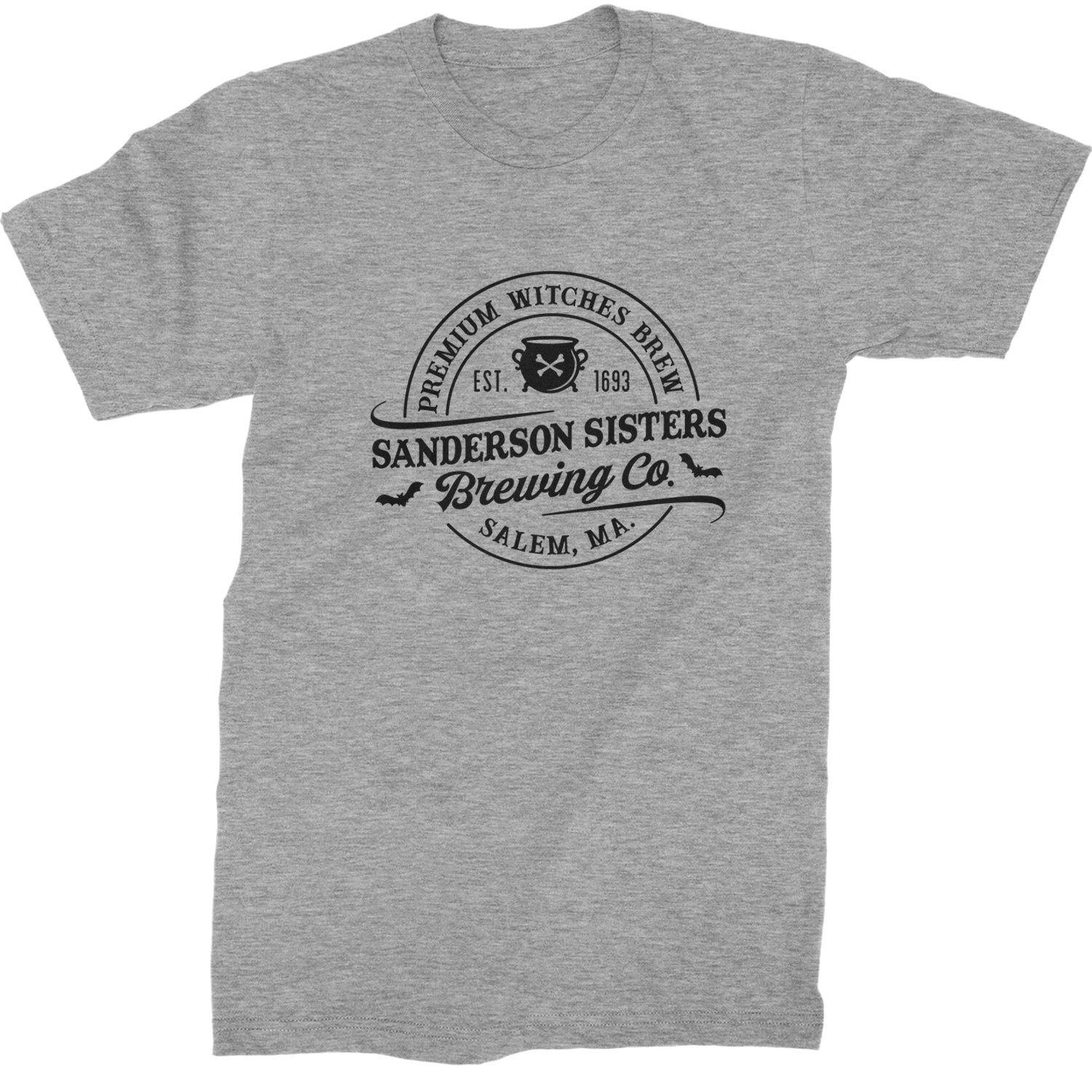 Sanderson Sisters Brewing Company Witches Brew Mens T-shirt Heather Grey