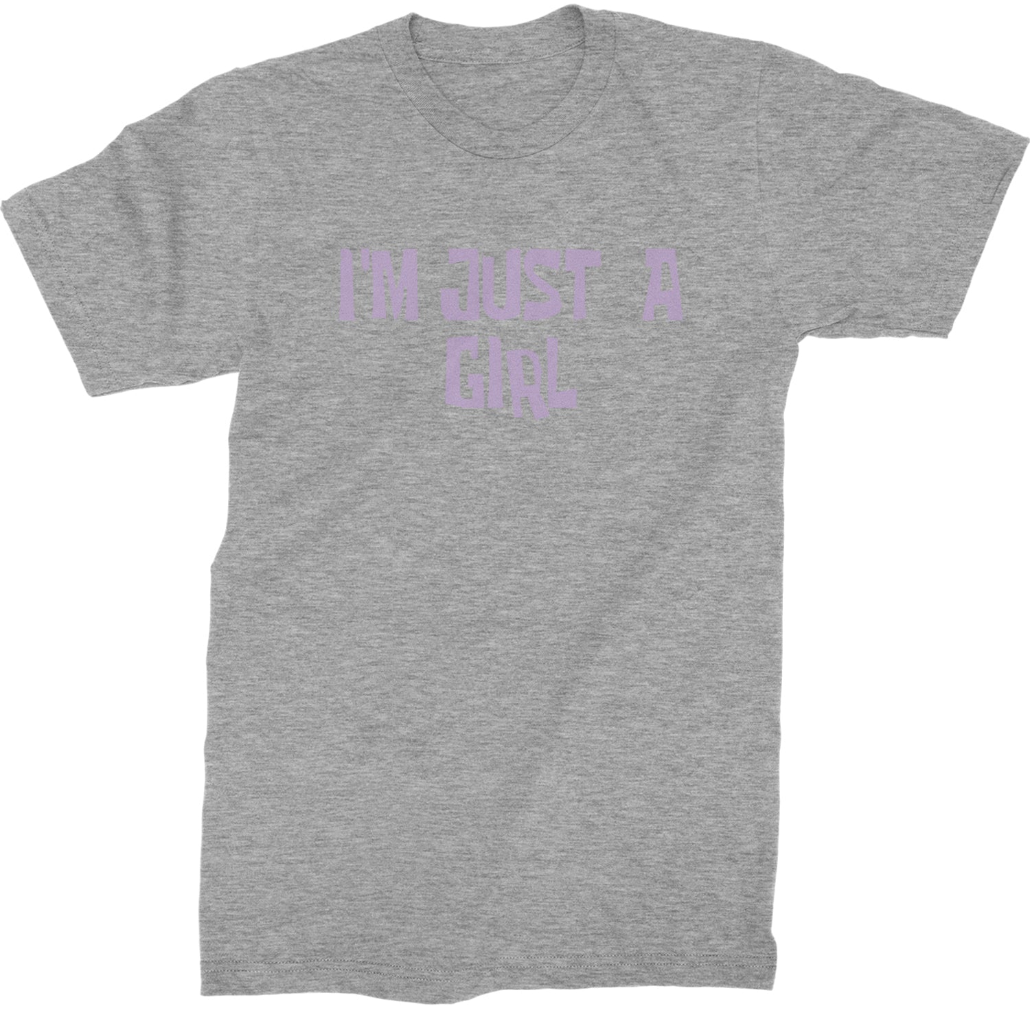 I'm Just A Girl Guts Music Mens T-shirt Heather Grey