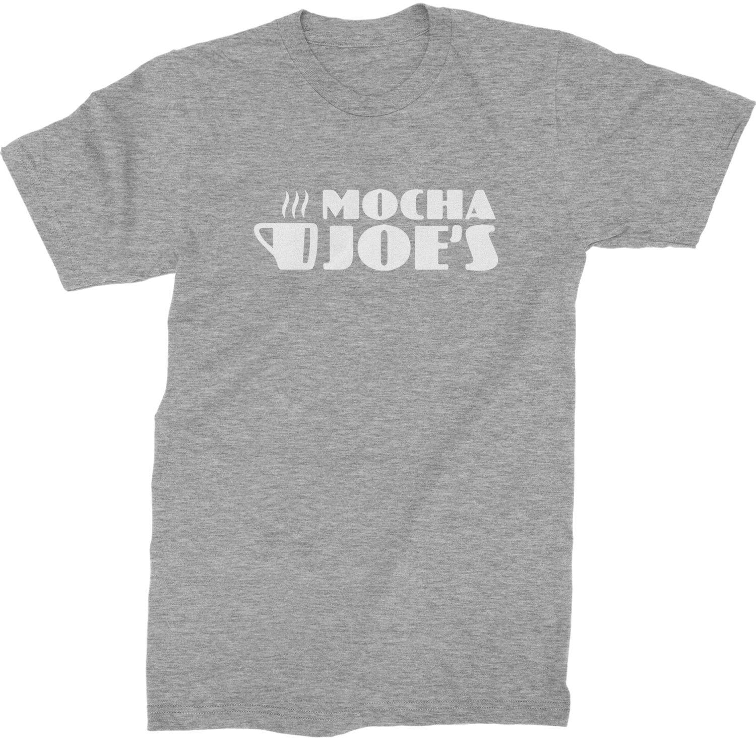 Mocha Joe's Enthusiastic Coffee Mens T-shirt Heather Grey