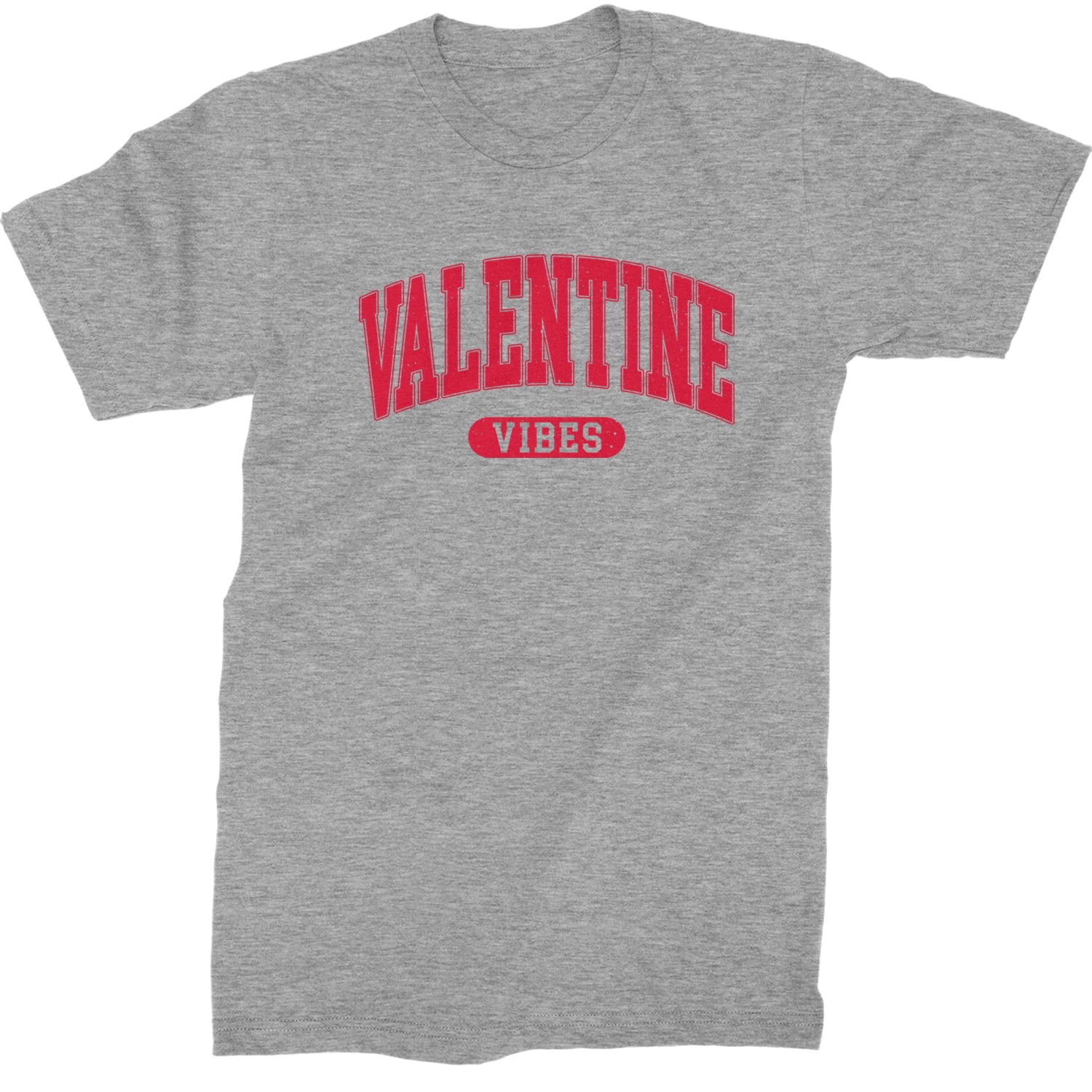 Valentines Vibes  Mens T-shirt Heather Grey