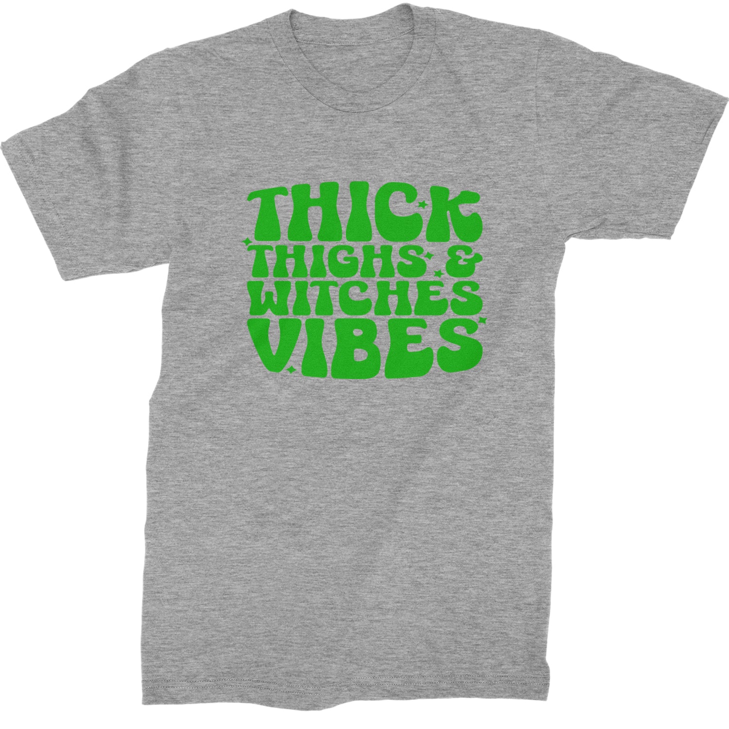 Thick Thighs And Witches Vibes Mens T-shirt Heather Grey