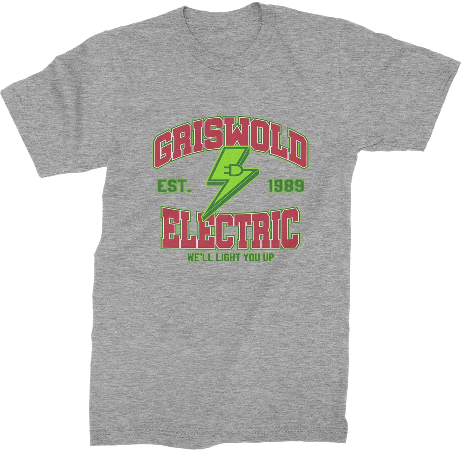 Griswold Electric We'll Light You Up  Mens T-shirt Heather Grey