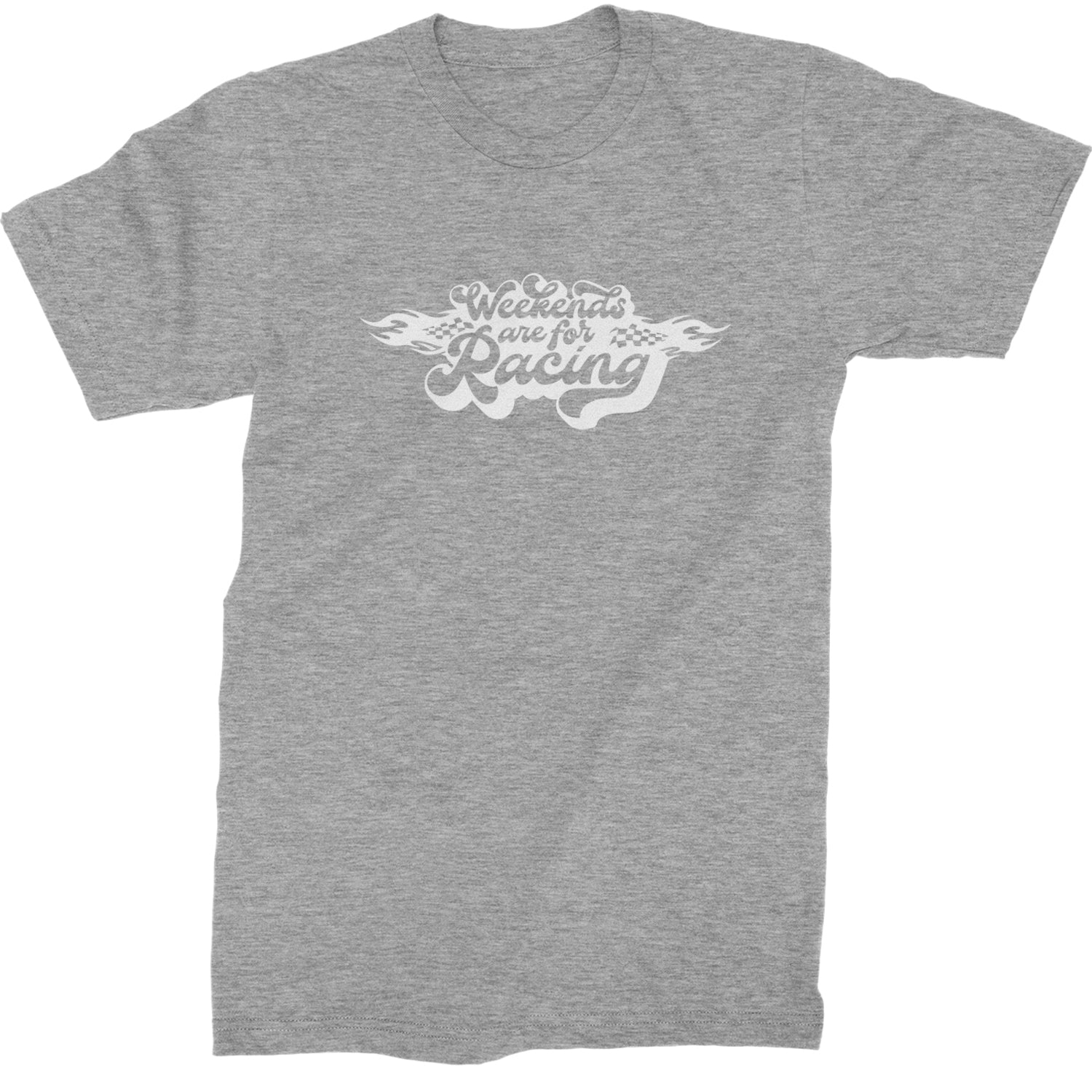 Weekends Are For Racing Mens T-shirt Heather Grey