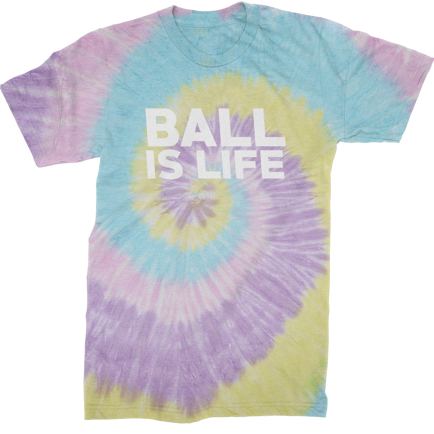 Ball Is Life Sports Enthusiasts Mens T-shirt Tie-Dye Jellybean