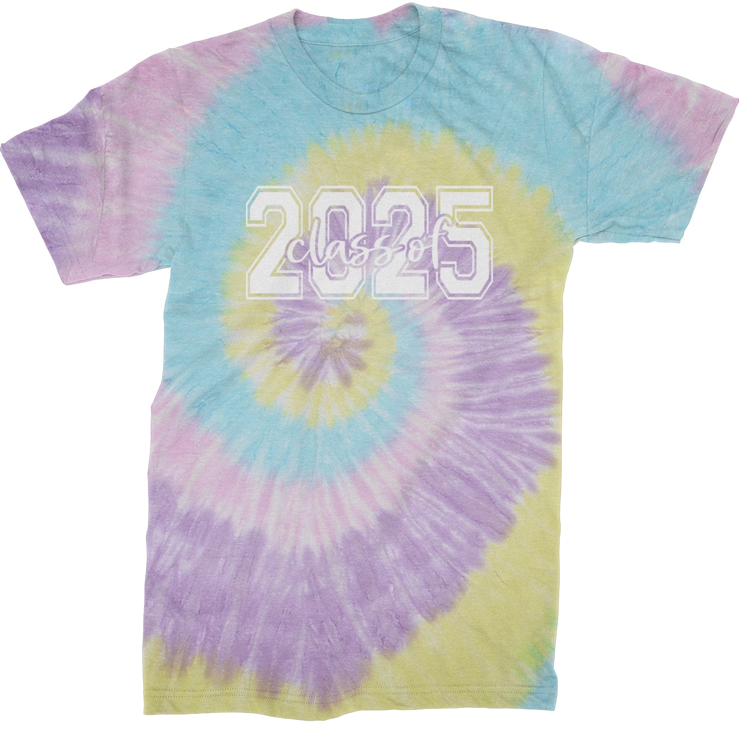 Class Of 2025 Graduation Mens T-shirt Tie-Dye Jellybean