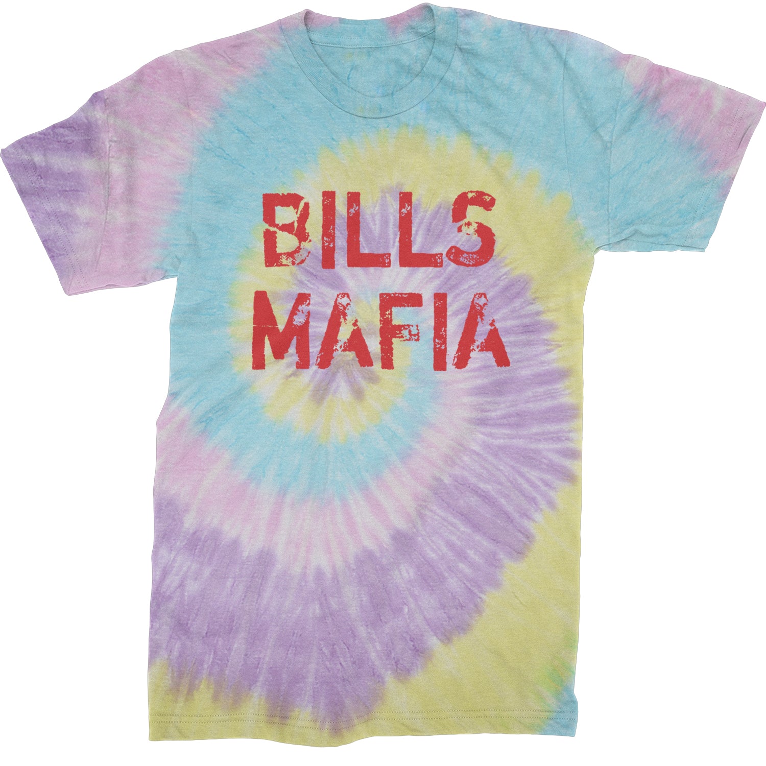 Distressed Bills Mafia Football Mens T-shirt Tie-Dye Jellybean