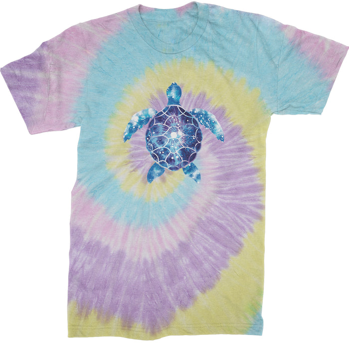 Ocean Aura Tie-Dye Sea Turtle Mens T-shirt