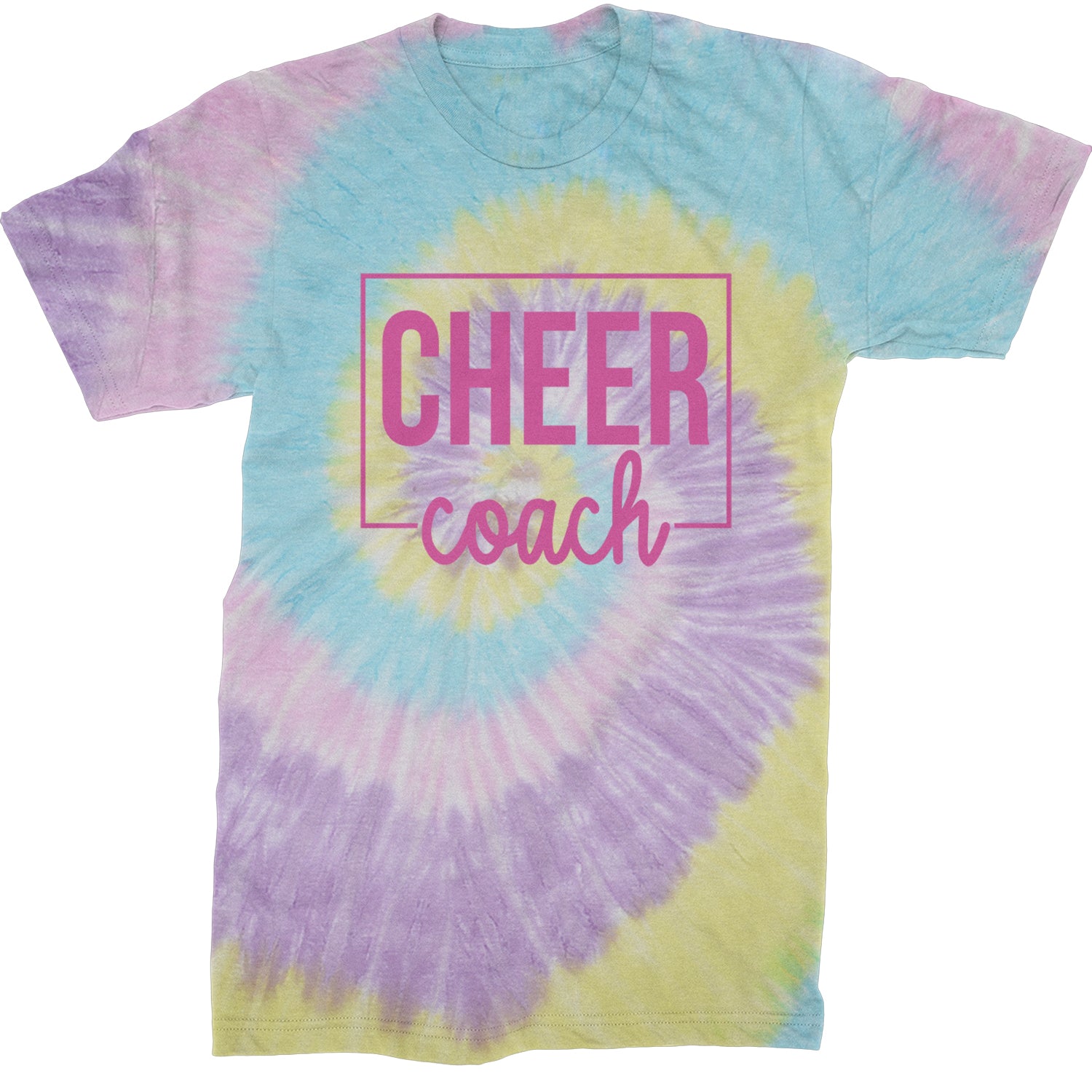 Cheer Coach Cheerleader Mens T-shirt Tie-Dye Jellybean