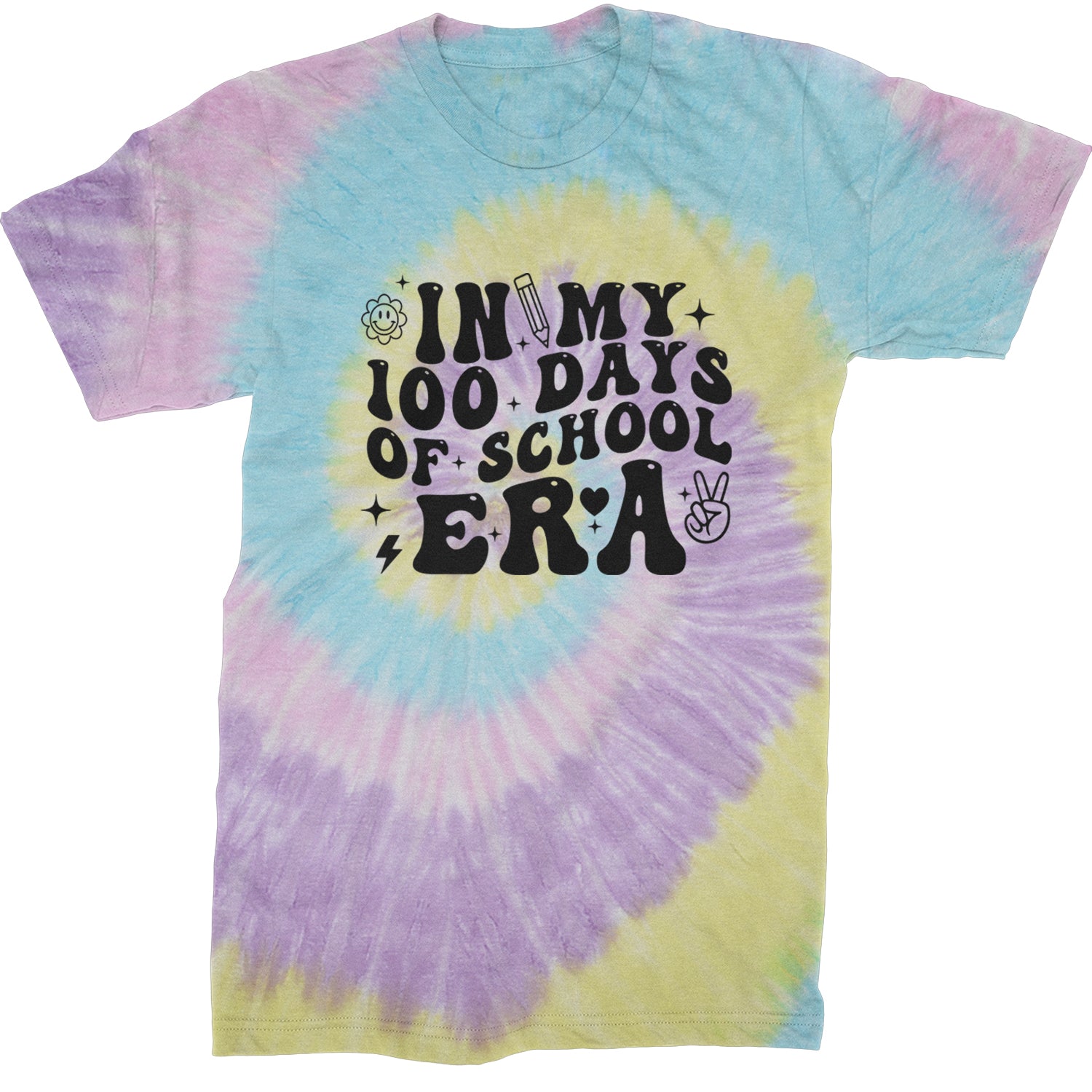 In My 100 Days Of School Era Mens T-shirt Tie-Dye Jellybean