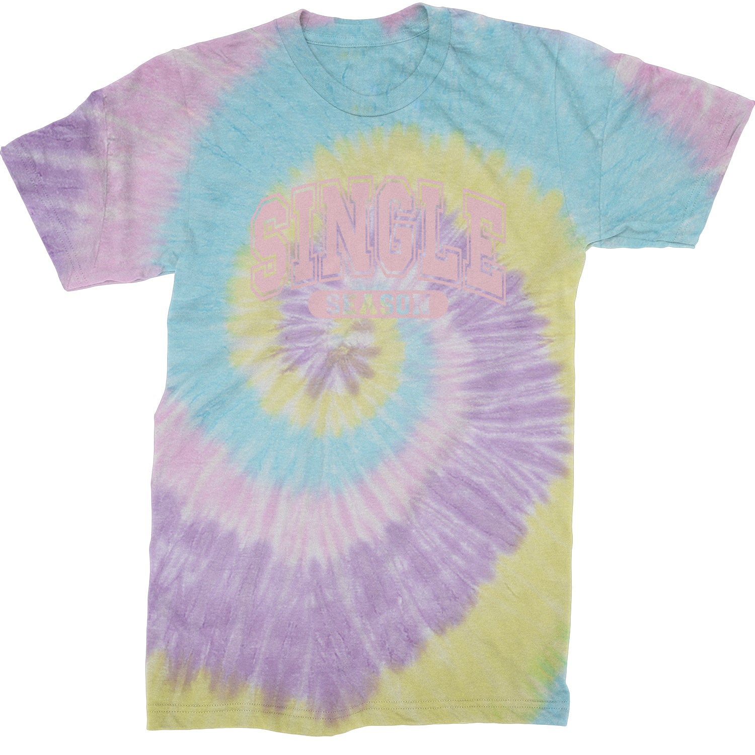 Single Season Valentine's Day  Mens T-shirt Tie-Dye Jellybean