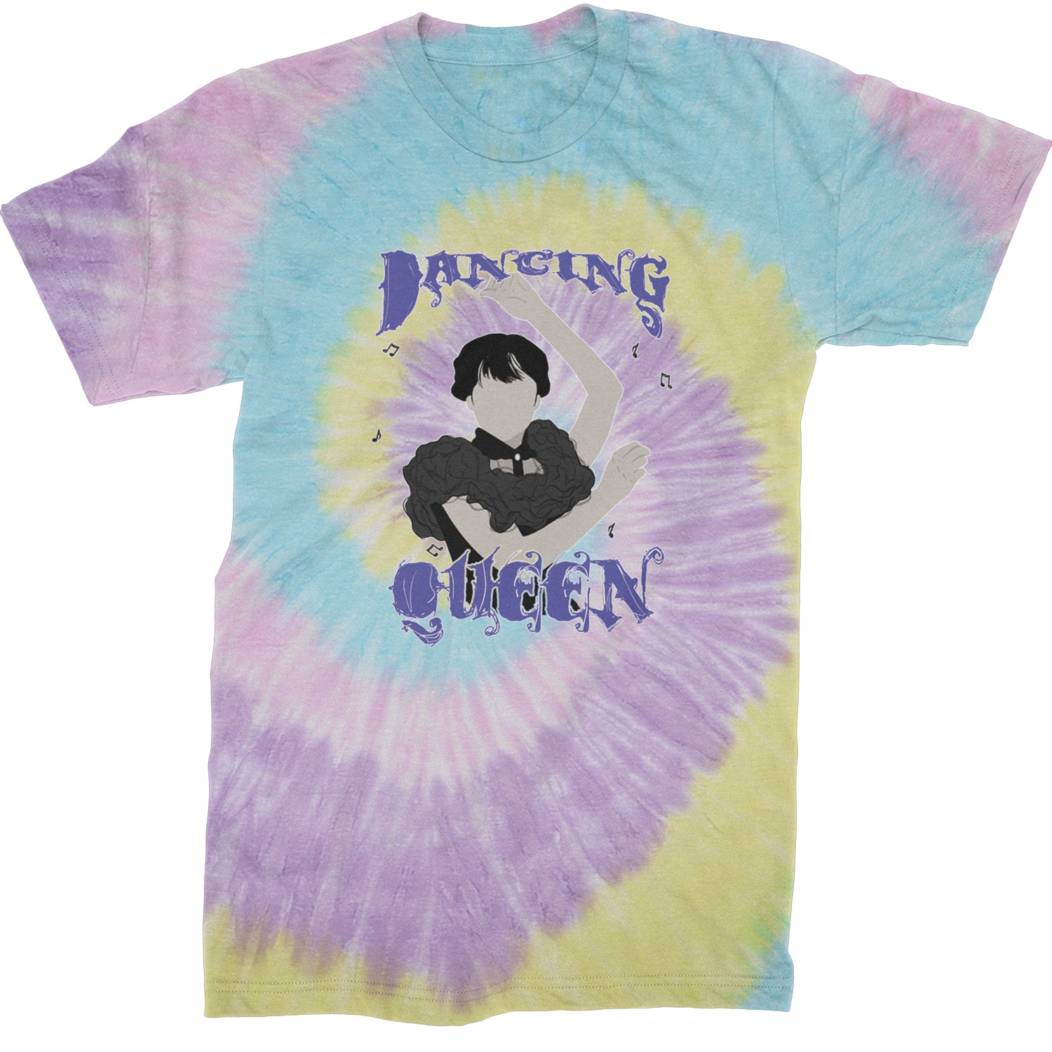 Wednesday Dancing Queen Mens T-shirt Tie-Dye Jellybean