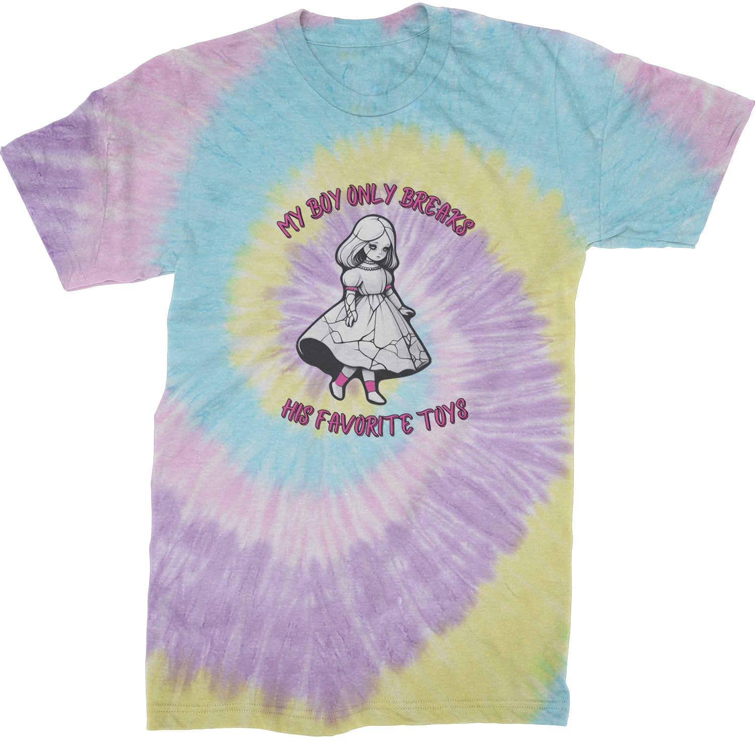 My Boy Only Breaks His Favorite Toys TTPD Music Mens T-shirt Tie-Dye Jellybean