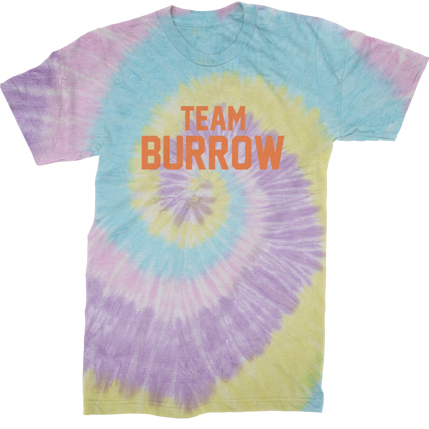 Team Burrow Cincinnati Mens T-shirt Tie-Dye Jellybean