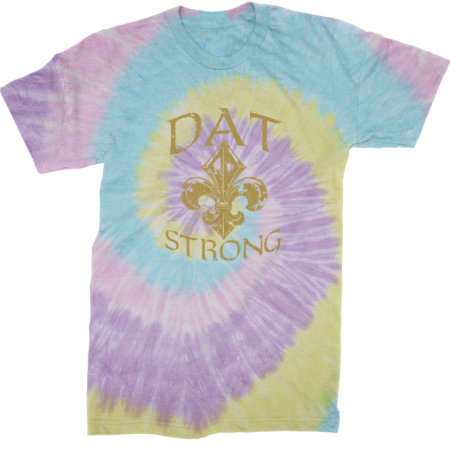 Dat Strong New Orleans   Mens T-shirt Tie-Dye Jellybean