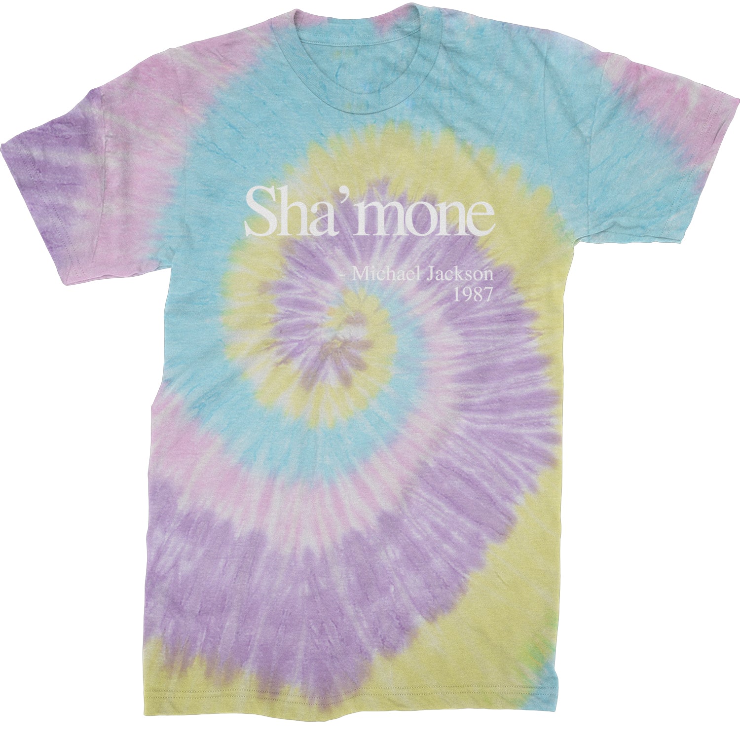 Sha'mone Quote King Of Pop Mens T-shirt Tie-Dye Jellybean