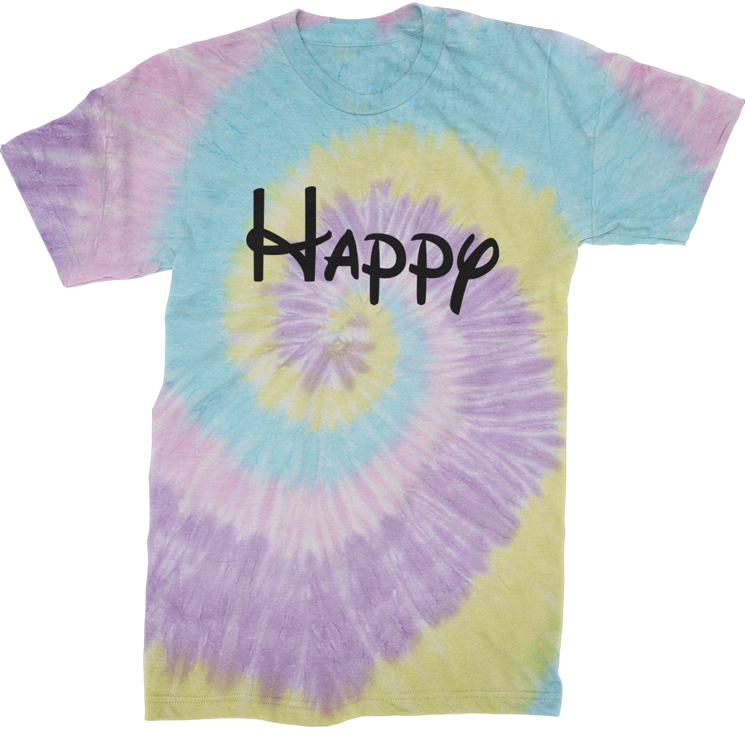 Happy - 7 Dwarfs Costume Mens T-shirt Tie-Dye Jellybean