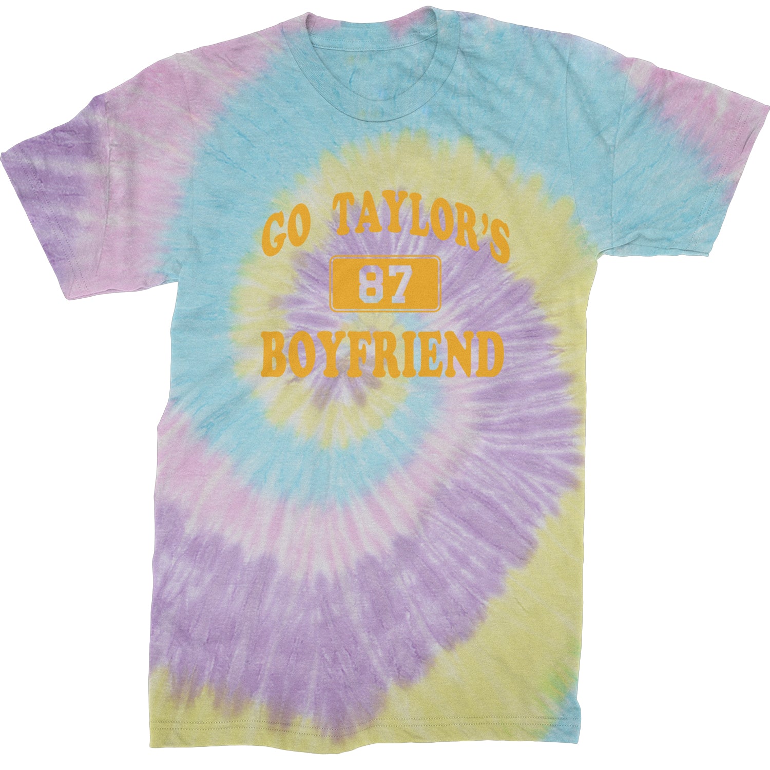 Go Taylor's Boyfriend Kansas City Mens T-shirt Tie-Dye Jellybean