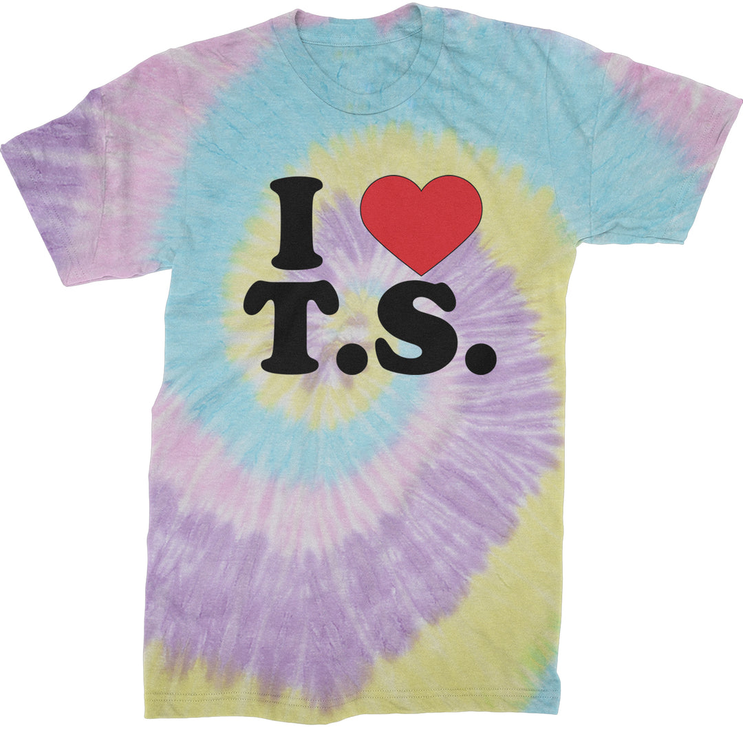 I Heart T.S. Concert Music Lover  Mens T-shirt Tie-Dye Jellybean